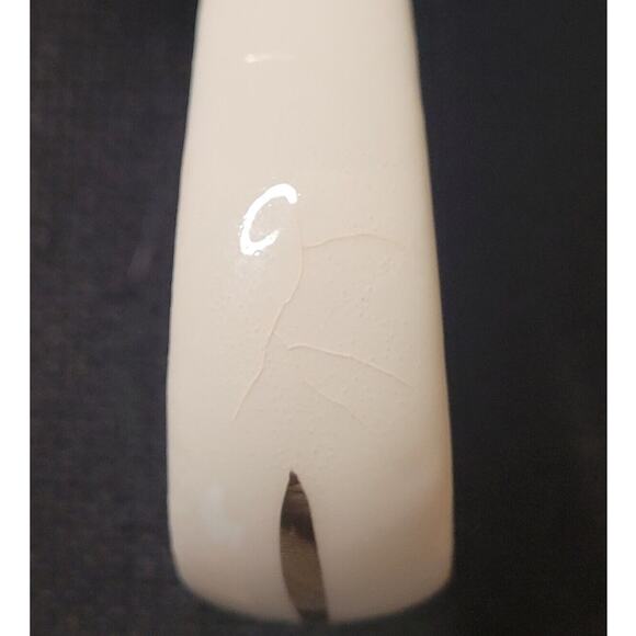 VTG Canonsburg Gravy Boat w/ Underplate Floral Yellow Trim White China GUC - Picture 8 of 11